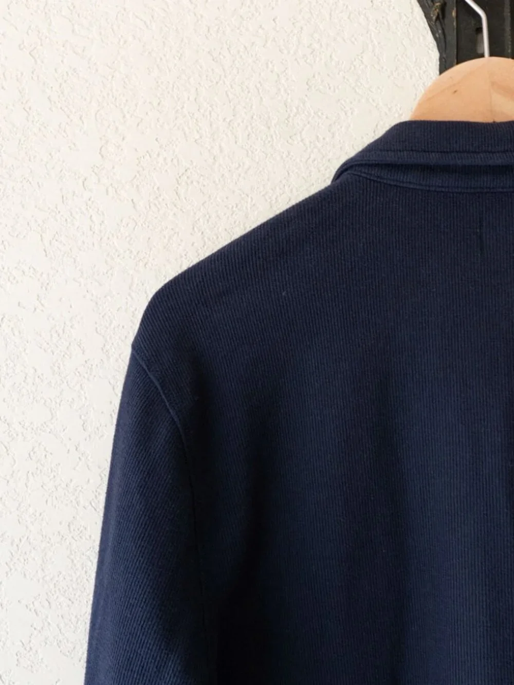 J.Crew Authentic Fleece Navy Ribbed Button Up Shirt Jacket Men's Medium Shacket